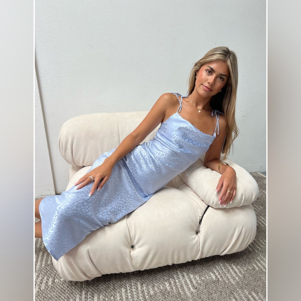 EUC LEOPARD SLIP MIDAXI DRESS